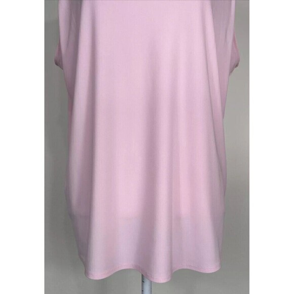 Kasper Cap Sleeveless Knit Cami with Keyhole Neck Plus Size 1X (14/16) - Picture 10 of 11